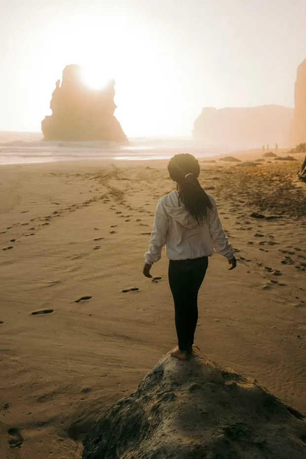 A coastal memory shown as illustrative media